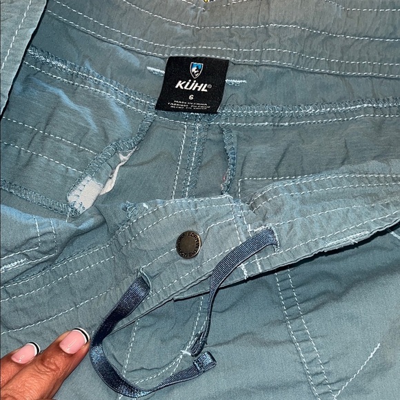 Kuhn size 6 Women's Blue-Gray Shorts - Picture 5 of 7